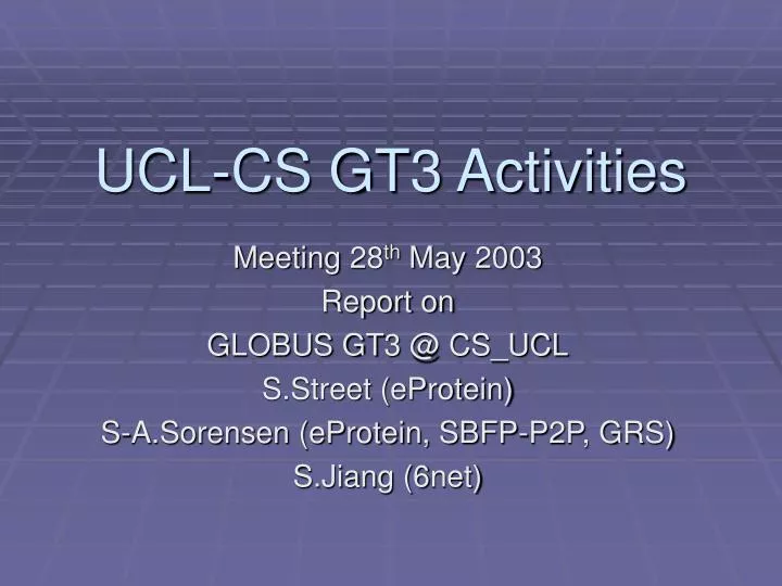 ucl cs gt3 activities n.