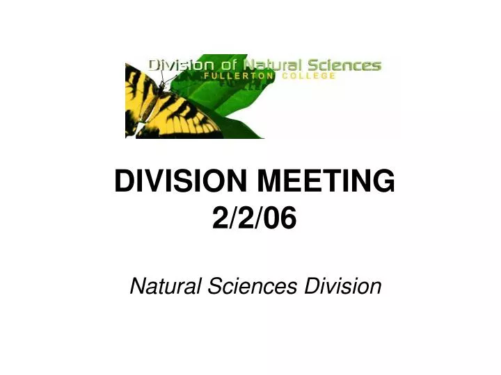 division meeting 2 2 06 n.