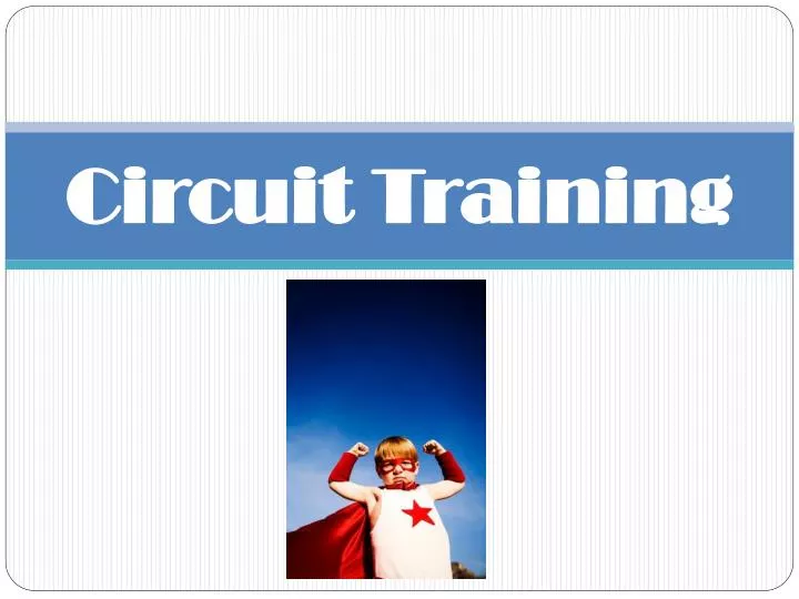 circuit training n.