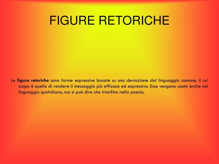 PPT - FIGURE RETORICHE PowerPoint Presentation, free download - ID:5789164