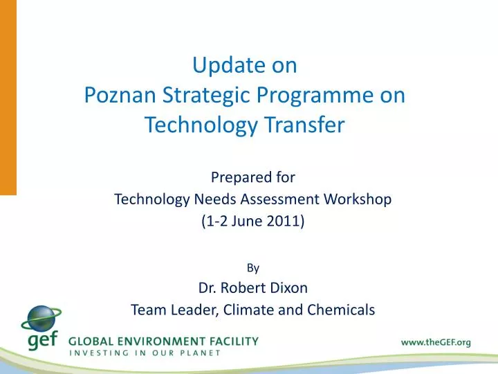 update on poznan strategic programme on technology transfer n.
