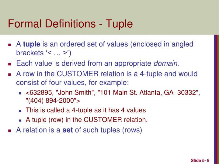 PPT - The Relational Data Model and Relational Database Constraints ...