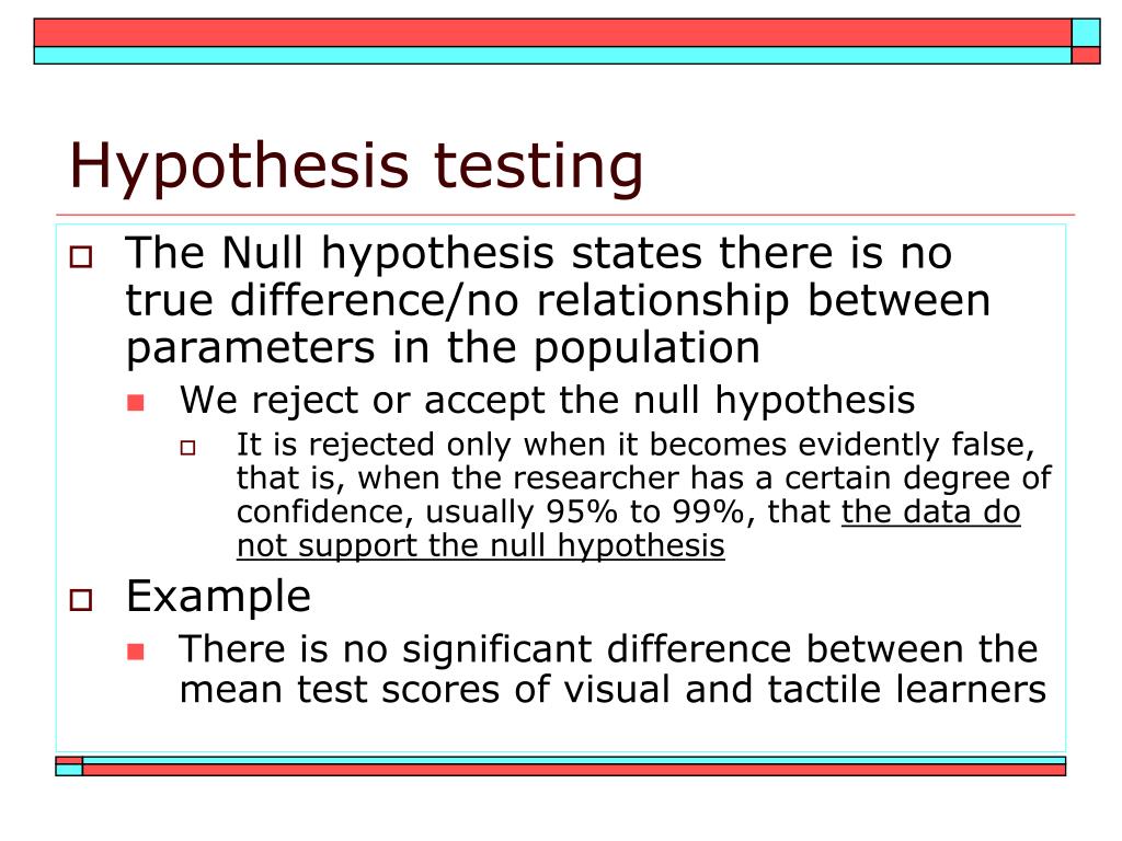 hypothesis testing in social science research