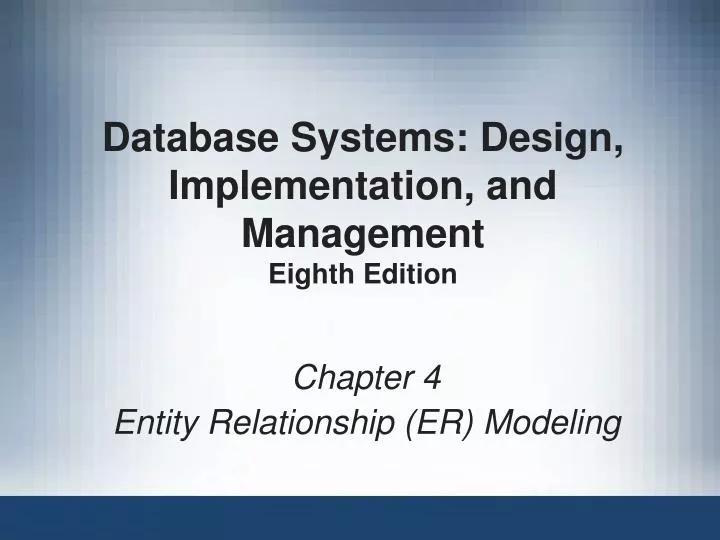 database systems design implementation and management eighth edition n.