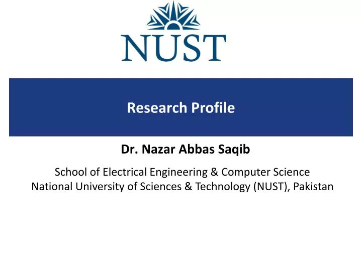 research profile n.