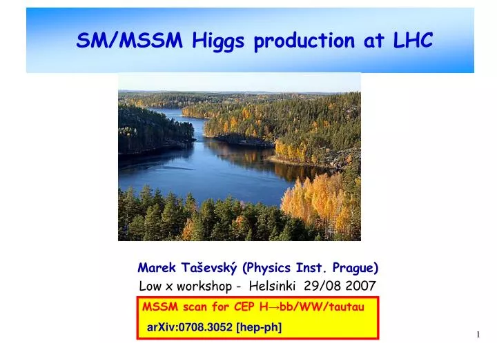 sm mssm higgs production at lhc n.