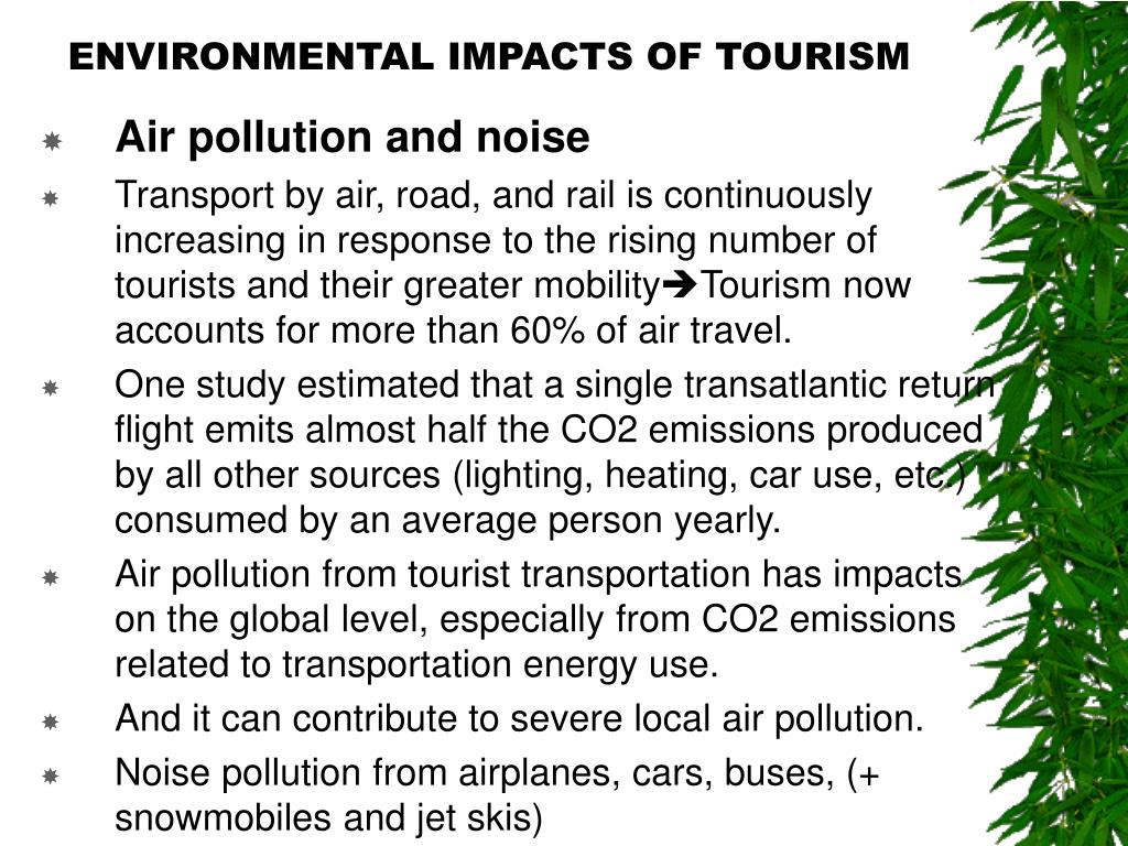 environmental impacts of tourism definition