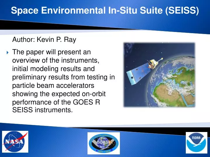 space environmental in situ suite seiss n.