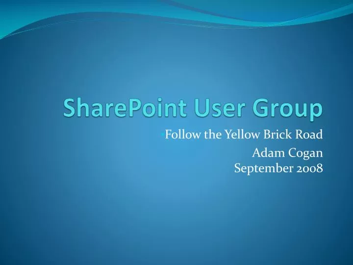 sharepoint user group n.