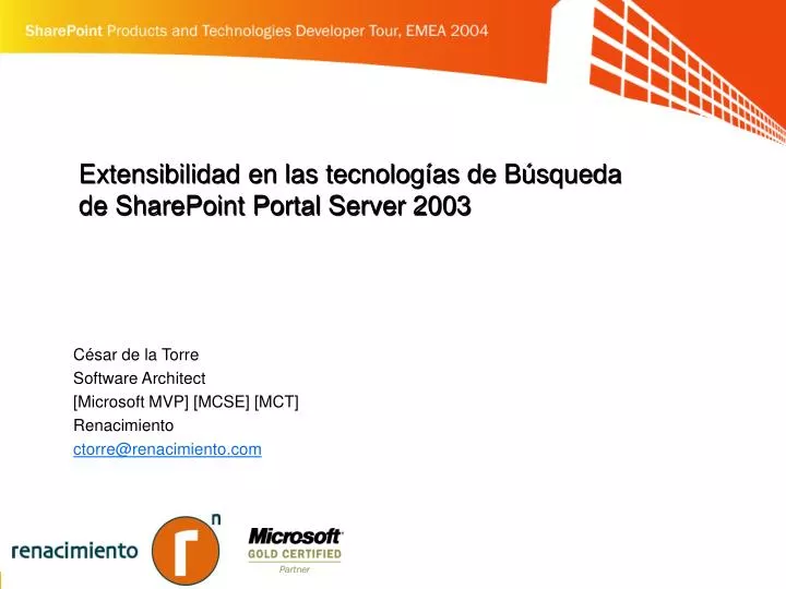 extensibilidad en las tecnolog as de b squeda de sharepoint portal server 2003 n.