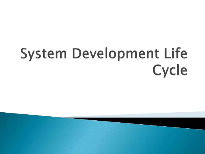 system development life cycle n.