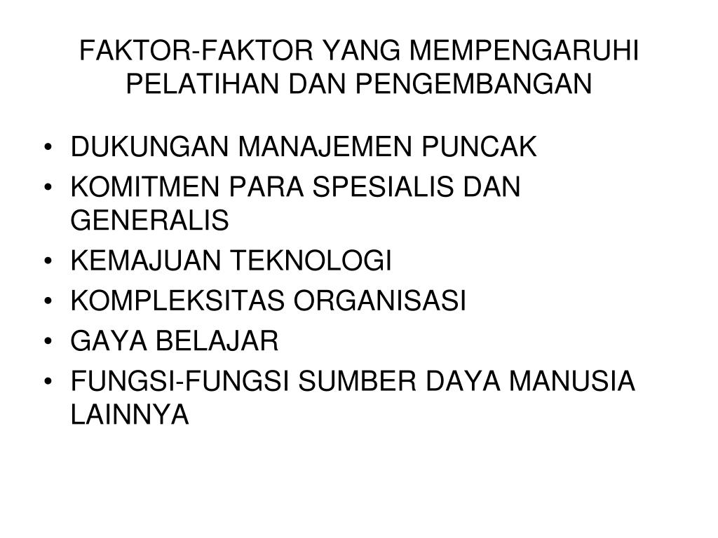 PPT  PELATIHAN dan PENGEMBANGAN PowerPoint Presentation, free download