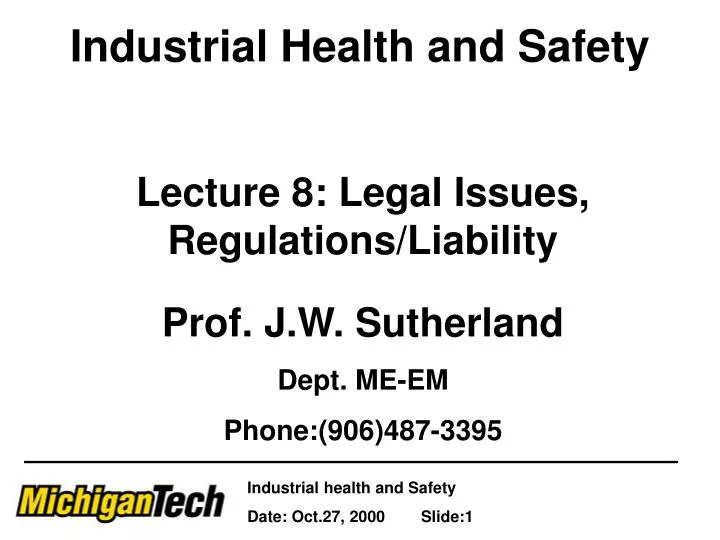 industrial health and safety n.