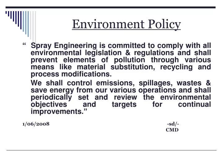 PPT Environment Policy PowerPoint Presentation Free Download ID 