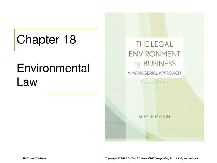 PPT Chapter 18 Environmental Law PowerPoint Presentation, free