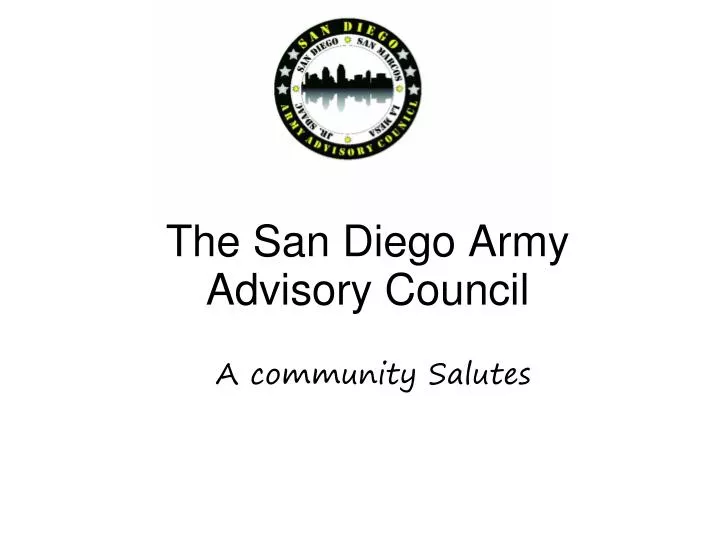 the san diego army advisory council a community salutes n.