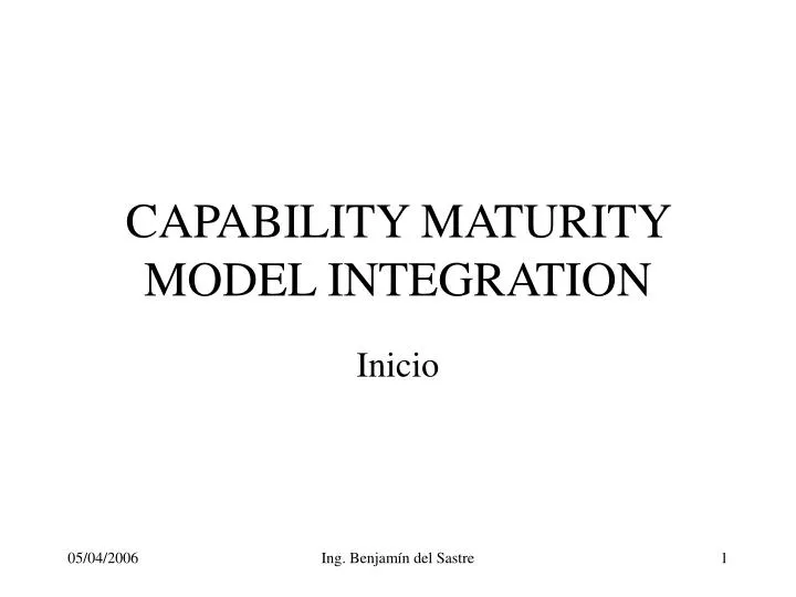 Ppt Capability Maturity Model Integration Powerpoint Presentation