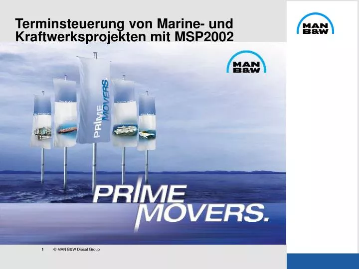 terminsteuerung von marine und kraftwerksprojekten mit msp2002 n.