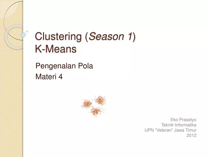 clustering season 1 k means n.
