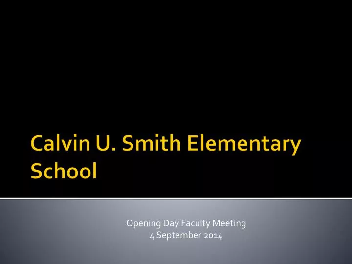 opening day faculty meeting 4 september 2014 n.