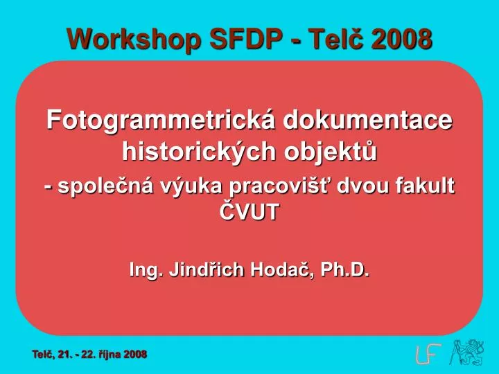 workshop sfdp tel 2008 n.