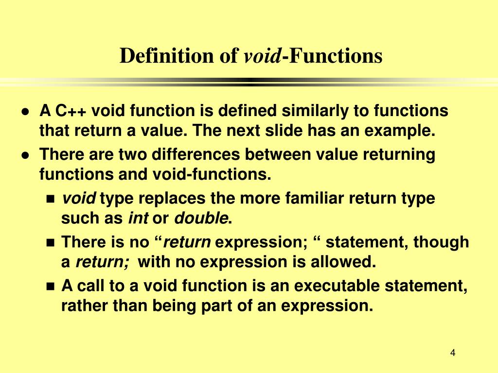 Value definition. Обращение к функции Void. Polymorphic function Void*.
