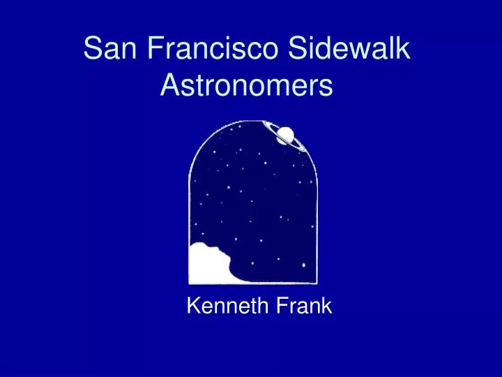 san francisco sidewalk astronomers n.