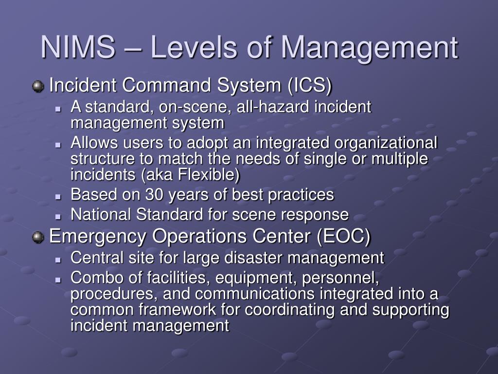 which nims component includes the incident command system which nims component includes the incident command system