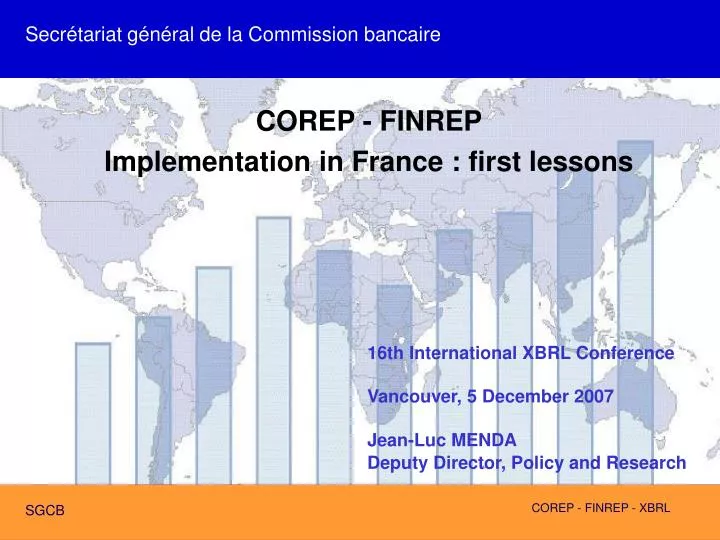 PPT - Secrétariat Général De La Commission Bancaire PowerPoint ...