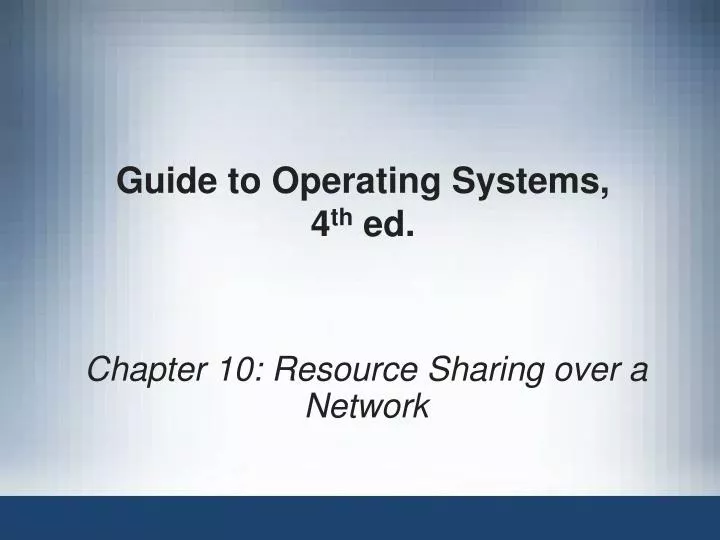 guide to operating systems 4 th ed n.