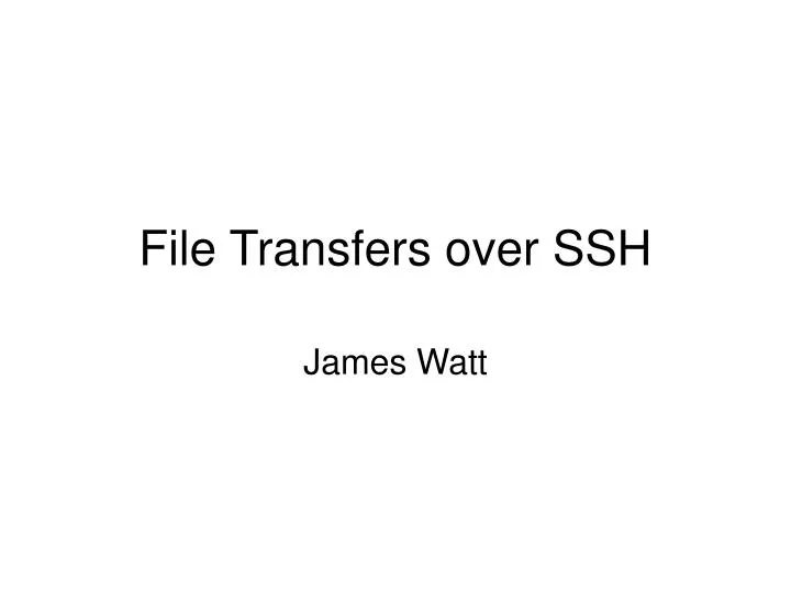 file transfers over ssh n.