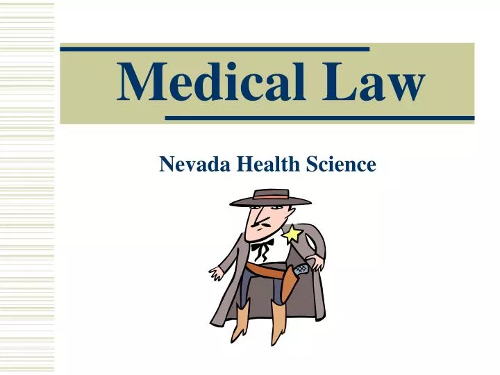 medical law n.