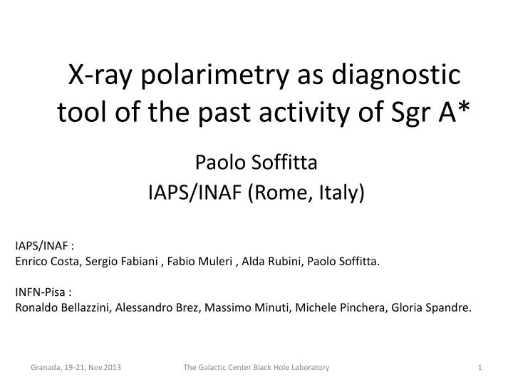 x ray polarimetry as diagnostic tool of the past activity of sgr a n.