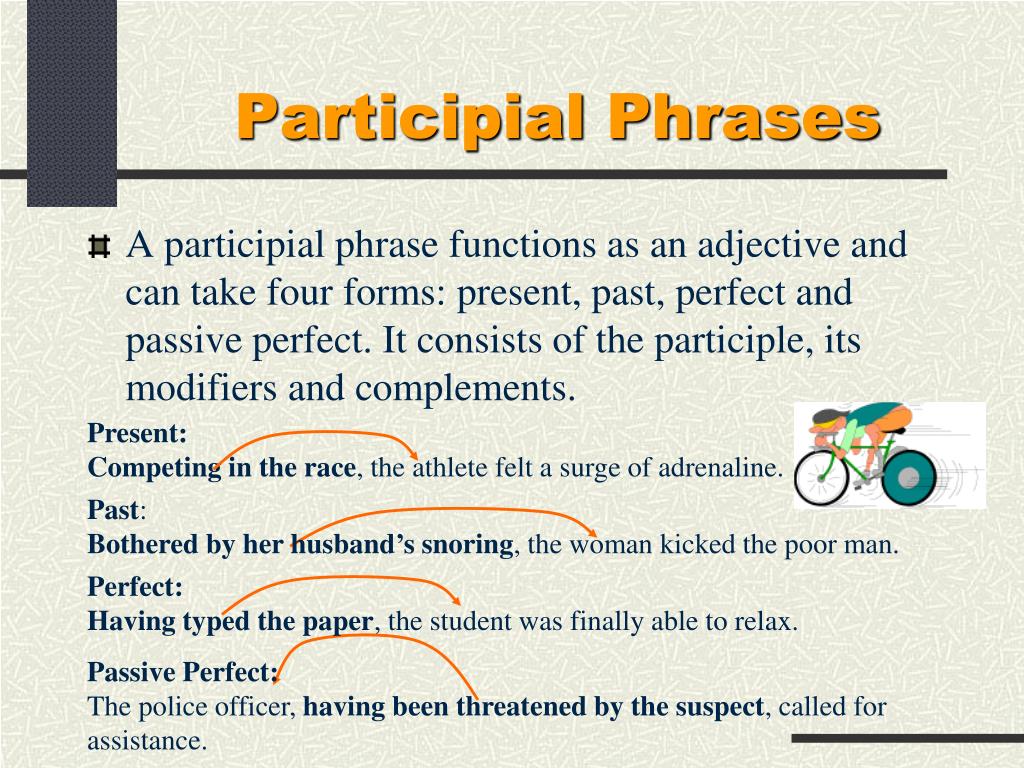 Identifying Participles And Participial Phrases Worksheet Answers