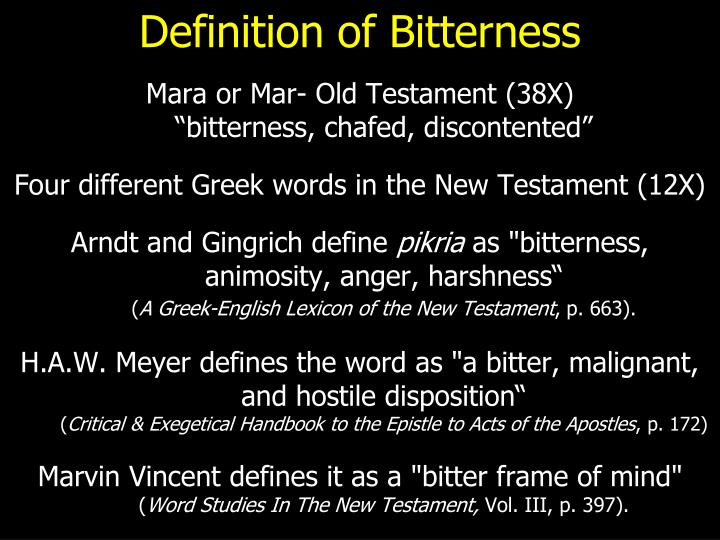 PPT Bitterness PowerPoint Presentation ID5797567