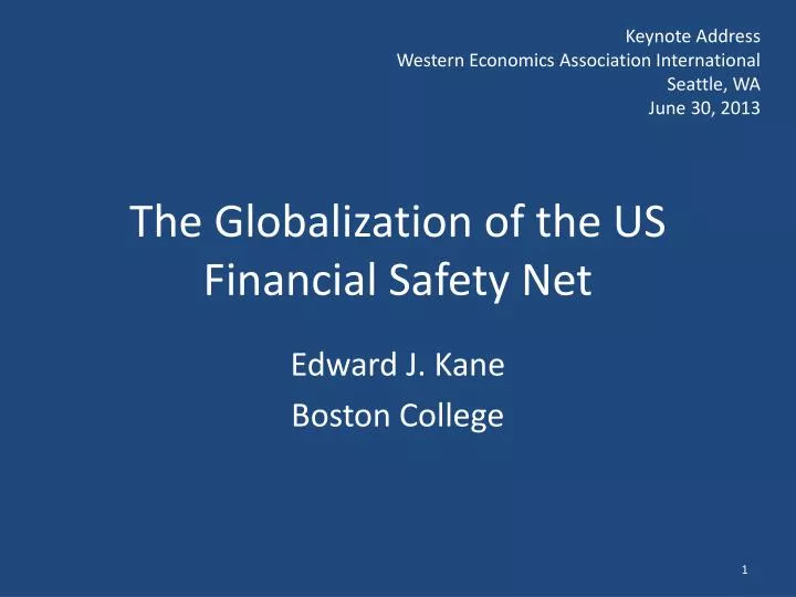 the globalization of the us financial safety net n.