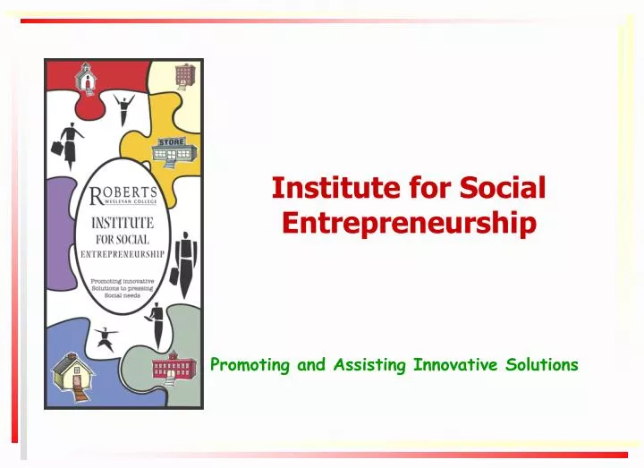 institute for social entrepreneurship n.