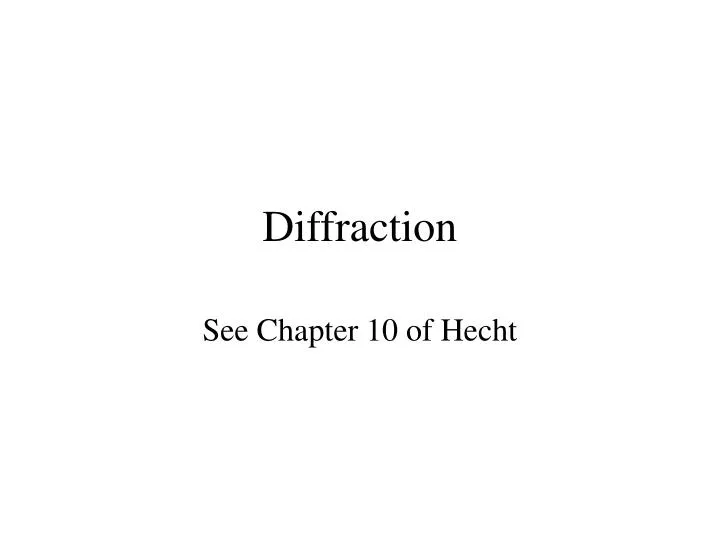 diffraction n.