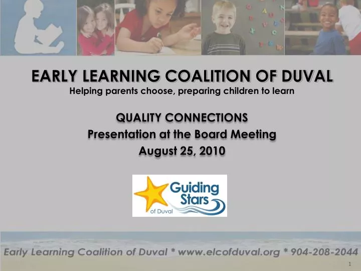 early learning coalition of duval helping parents choose preparing children to learn n.