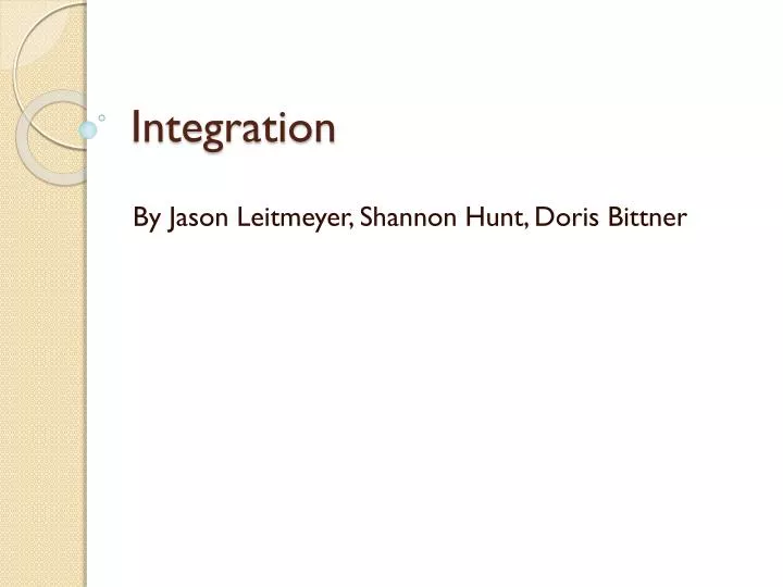 integration n.