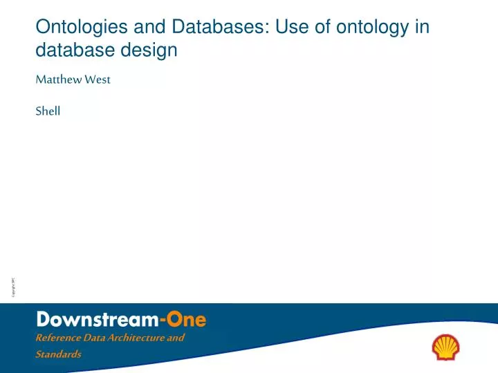 ontologies and databases use of ontology in database design n.