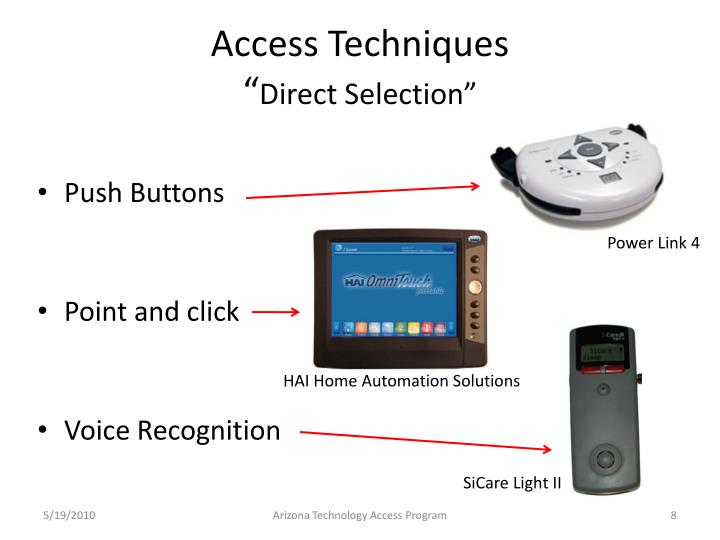 PPT - Environmental Control Units and Assistive Technology “Switches ...