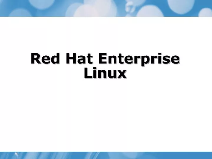 red hat enterprise linux n.
