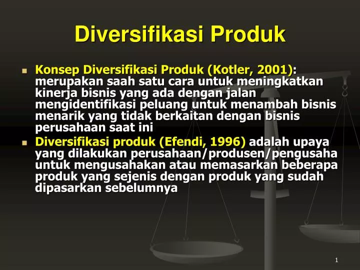 diversifikasi produk n.