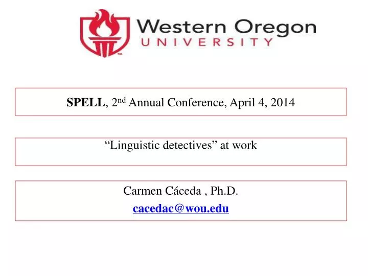 linguistic detectives at work n.