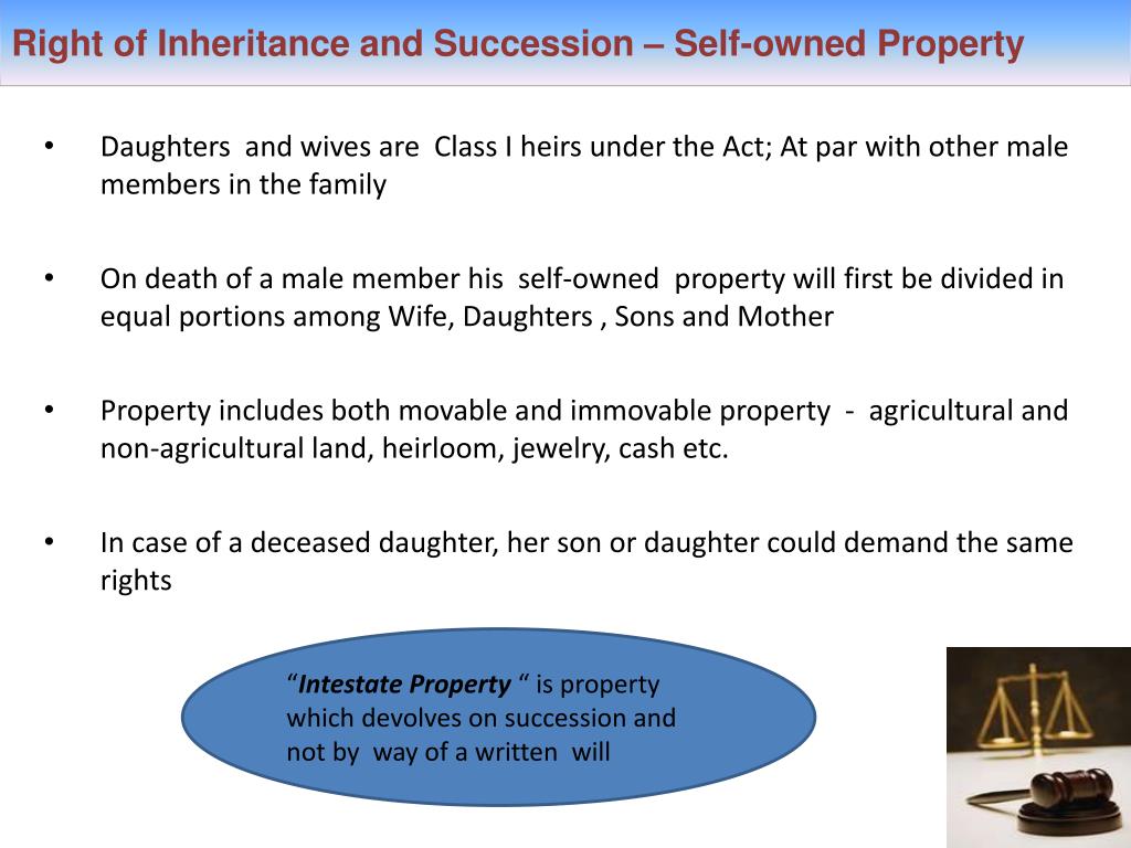 assignment of inheritance rights