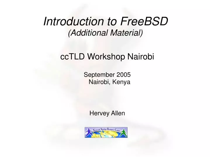 cctld workshop nairobi september 2005 nairobi kenya hervey allen n.
