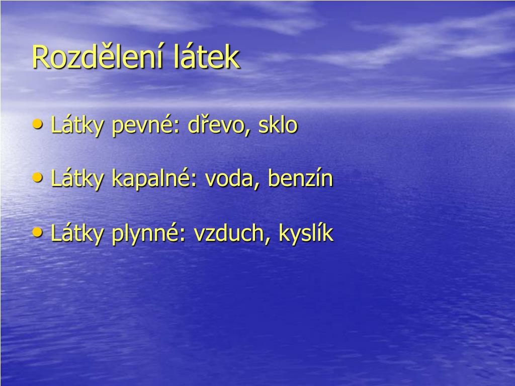PPT - Látka a těleso PowerPoint Presentation, free download - ID:5800712