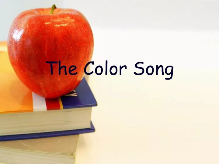 the color song n.
