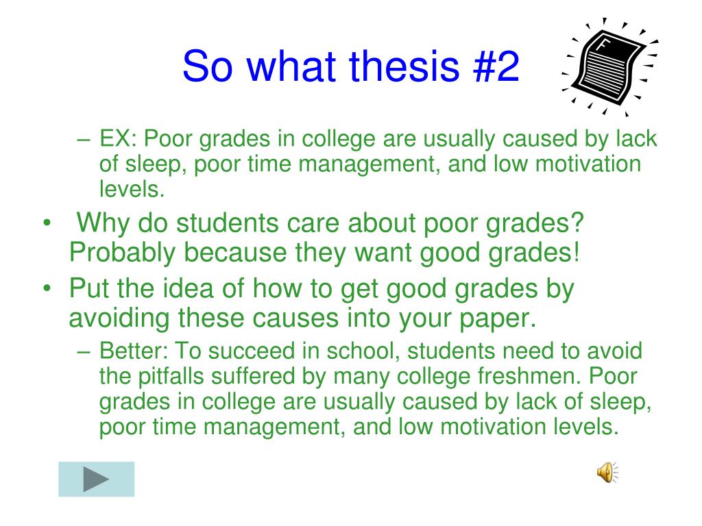 side effects of thesis